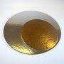 Taartkartons zilver/goud ROND 26cm