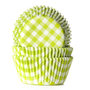 HoM Baking cups ruit lime green - pk/50
