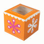 FunCakes Cupcake doosje 1 - Design Flower Power - 9x9x8 cm